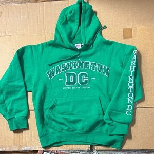 Vibrant Green Hoodie with USA Tag